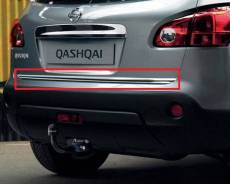 Накладка на дверь багажника. Nissan Qashqai, J10, J10E
