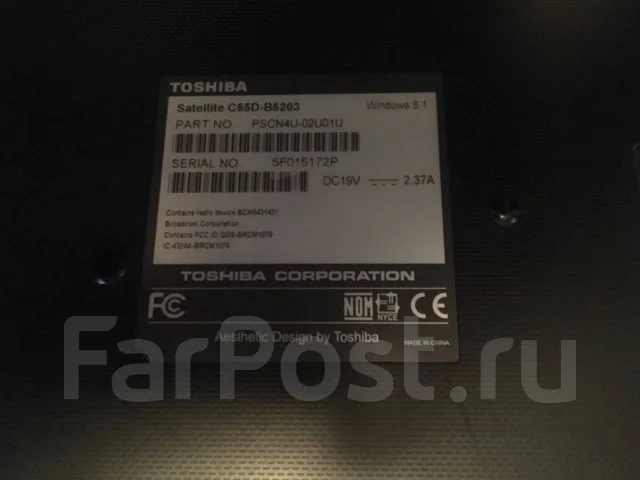 Toshiba Satellite. 15.6", 2,4����, ��� 4 ��, ���� 1 000���, WiFi: 1, Bluetooth: 1, ����������� �� 3��. ����