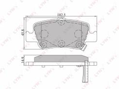 Колодка тормозная дисковая. Toyota Auris, ADE150, NDE150, NDE180, NRE150, NRE180, ZRE151, ZRE152, ZRE152H, ZRE181, ZZE150 Toyota Corolla Axio, NDE140...
