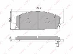 Колодка тормозная дисковая. Nissan: X-Trail, Caravan, Pathfinder, Terrano, R'nessa, Presage, Terrano Regulus, Elgrand, Serena, Bassara, Homy Infi...