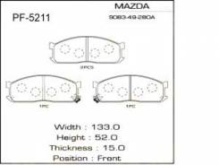 Колодка тормозная дисковая. Kia K-series Kia Bongo Kia Besta Mazda: J100, Bongo Brawny, Bongo, J80, Eunos Cargo Ford Spectron, SE48TF, SE58TF, SE88TF...