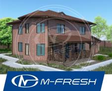 M-fresh Cappuccino Max-зеркальный (Фасад из облицовочного кирпича). 300-400 кв. м., 2 этажа, 4 комнаты, бетон