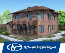 M-fresh Cappuccino Max (Проект с доработанной планировкой и фасадами! ). 300-400 кв. м., 2 этажа, 4 комнаты, бетон