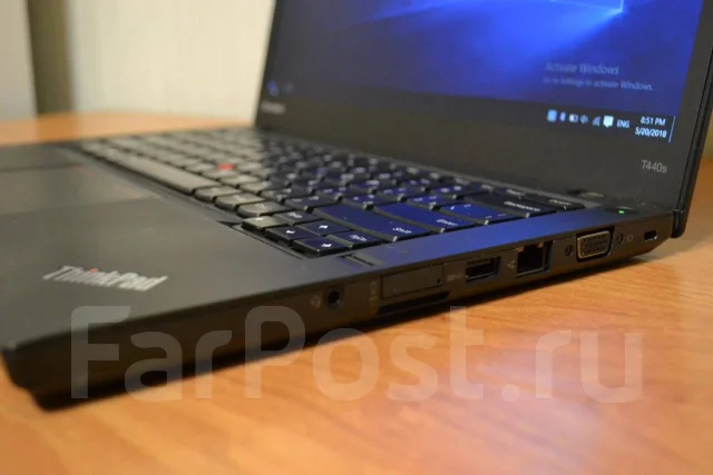 Lenovo ThinkPad T440s. 14", 2,5����, ��� 8 ��, ���� 256���, WiFi: 1, Bluetooth: 1, ����������� �� 4��. ����