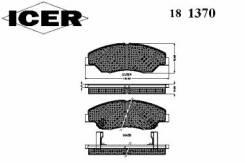Комплект тормозных колодок диско Icer 181370 Hyundai / Kia (Mobis): 0K045-33-23Z 23442 23443 23444 D7747641 Asia Motors Retona Вездеход Закрытый. Kia