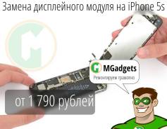 Замена дисплейного модуля Apple iPhone 5s