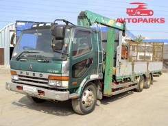 Mitsubishi Fuso. Бортовой грузовик Mitsubishi fuso с КМУ, 7 545 куб. см., 8 115 кг.