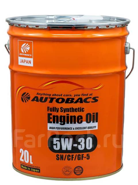 Моторное масло Autobacs 5W30 SP/CF/GF-6 20л Япония, синтетическое, 20 ...
