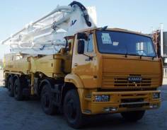 КамАЗ 65201. Автобетононасос 58154В (АБН 160/47) Высота 47м. Камаз 65201, 12 000 куб. см., 47 м. Под заказ