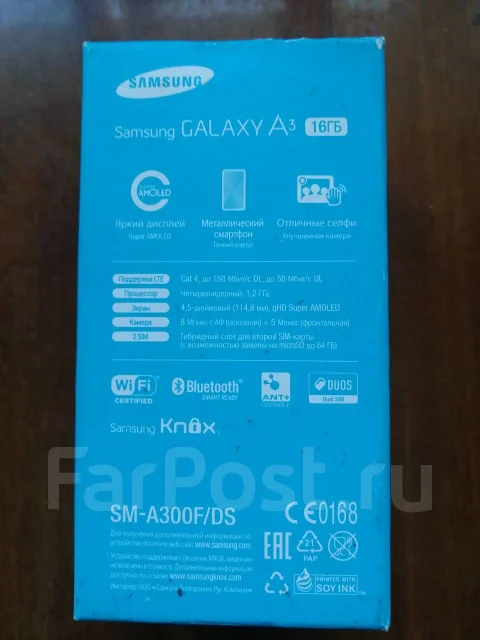 Samsung Galaxy A3 2015. �/�, �����, 3G, 4G LTE, Dual-SIM ����