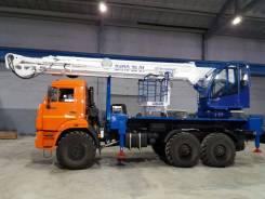 Випо-36. Автогидроподъемник ВИПО-36-01 на шасси Камаз-43118 (6х6), 11 762 куб. см., 36 м.