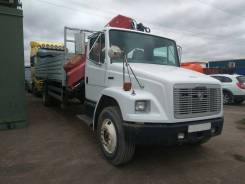 Freightliner. Фургон грузовой FL70 2003г. с манипулятором., 7 200 куб. см.