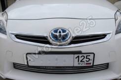 Молдинг решетки радиатора. Toyota Prius, ZVW30, ZVW30L