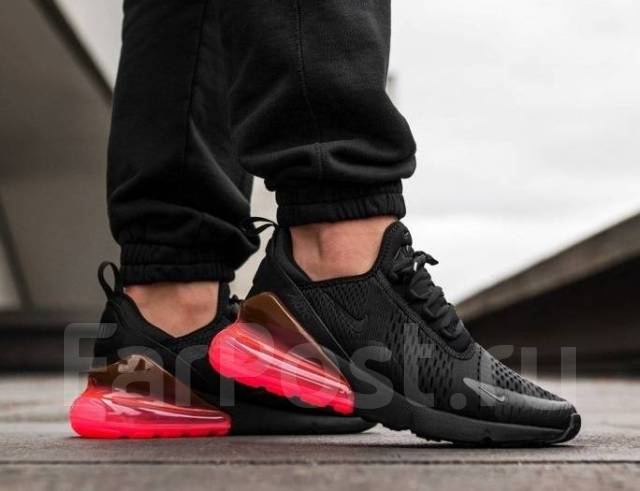 NIKE AIR MAX 270 Black Black HOT Punch 37 38 39 40 41 42 43 44 8 000