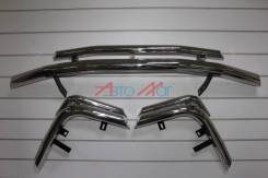 Защита бампера. Toyota Land Cruiser, GRJ200, J200, URJ200, UZJ200, UZJ200W, VDJ200 Toyota Land Cruiser Prado, GDJ150, GDJ150L, GDJ150W, GRJ150, GRJ150...