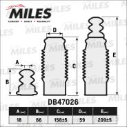 Сервисный комплект (пыльник и отбойник на 1 амортизатор) MILES DB47026