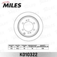Диск тормозной TOYOTA LAND CRUISER J70/J80 4.2D 90- задний вент.D=312мм. MILES K010322