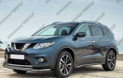 Защита бампера. Nissan X-Trail, HNT32, HT32, NHT32, NT32, T32 Двигатели: MR20DD, QR25DE, R9M. Под заказ
