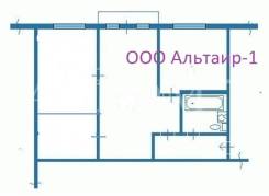 3-комнатная, улица Спортивная 3. Луговая, агентство, 47 кв. м. План квартиры