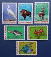 1980 Румыния. Фауна. 6 марок Чистые