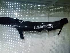 Дефлектор капота. Nissan March, AK11, ANK11, FHK11, HK11, K11 Двигатели: CG10DE, CG13DE, CGA3DE