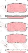 Колодки тормозные дисковые suzuki ignis 2000 - 2003, ignis ii 2003 TRW/Lucas арт. GDB3357