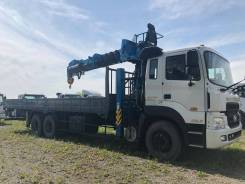 Hyundai HD250. Продам грузовик с манипулятором и буром 2014 года, 11 149 куб. см., 14 500 кг.