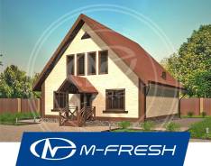 M-fresh Astra (В проекте дома высокий конёк на мансарде, второй свет! ). 100-200 кв. м., 2 этажа, 5 комнат, бетон