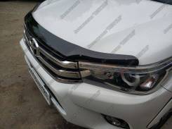 Дефлектор капота. Toyota Hilux Toyota Hilux Pick Up, GUN125, GUN125L, GUN126L Двигатели: 2GDFTV, 1GDFTV