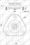 Опора. Toyota: WiLL VS, Allex, Corolla Axio, Corolla Fielder, Corolla, Corolla Runx Двигатели: 1NZFE, 2ZZGE, 1ZZFE, 2C, 2NZFE, 3ZZFE, 3CE, 1CDFTV, 1ND...