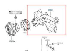 Крепление вискомуфты. Toyota: Carina, Town Ace Truck, Corona, Lite Ace, Deliboy, Lite Ace Noah, Town Ace, Corolla, Master Ace Surf, Lite Ace Truck, Mo...