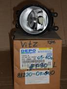 Фара противотуманная. Toyota: Allion, Mark X Zio, ist, Aurion, Vios, iQ, Avensis, Corolla, Estima, Avanza, Vanguard, Tarago, Matrix, Solara, Isis, Ayg...
