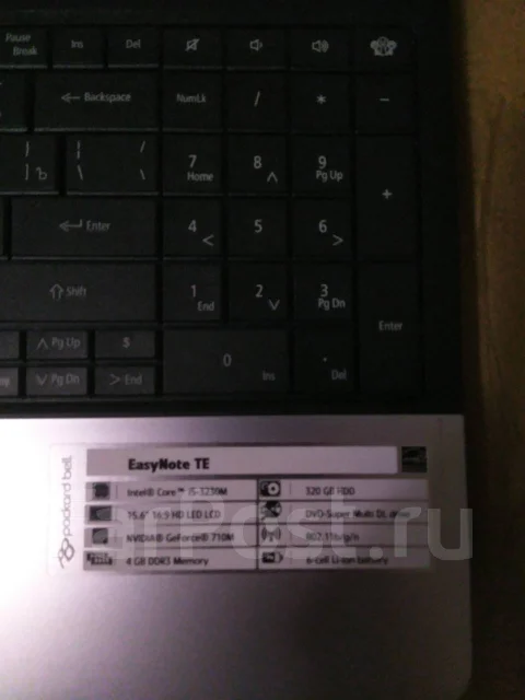 Packard Bell EasyNote TE11-HC-53234G32Mnks. 15.6", 2,6����, ��� 4 ��, ���� 320���, WiFi: 1, Bluetooth: 1, ����������� �� 3��. ����