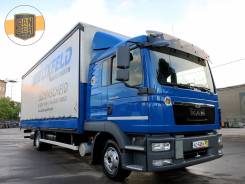 MAN TGL. 12.220, 2011г, штора-борт 49м3, спальник, без пробега по РФ, 4 580 куб. см., 6 000 кг.