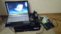 Asus N55SF. 15.6", 2,2����, ��� 6 ��, ���� 750���, WiFi, Bluetooth, ����������� �� 5��.