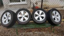 Зимняя резина Dunlop 225/60R17 на Литье Subaru 5x100R17. 7.0x17" 5x100.00 ET48 ЦО 56,1 мм.