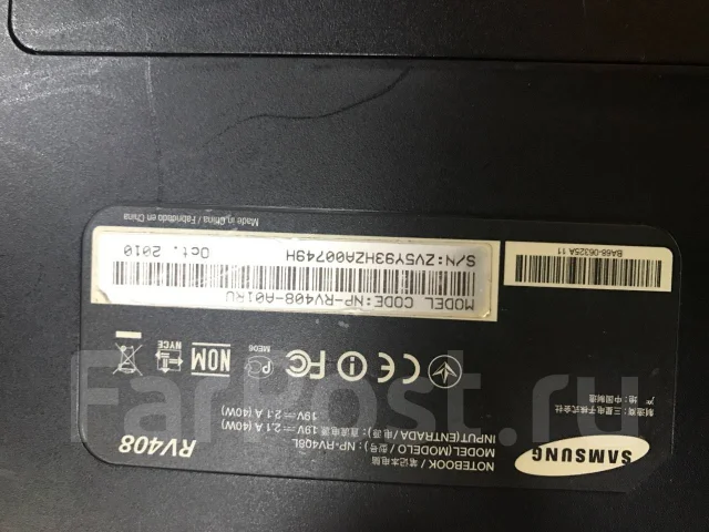 Samsung RV408. 14", 2 100����, ��� 2048 ��, ���� 465���, WiFi: 1, ����������� �� 1��. ����
