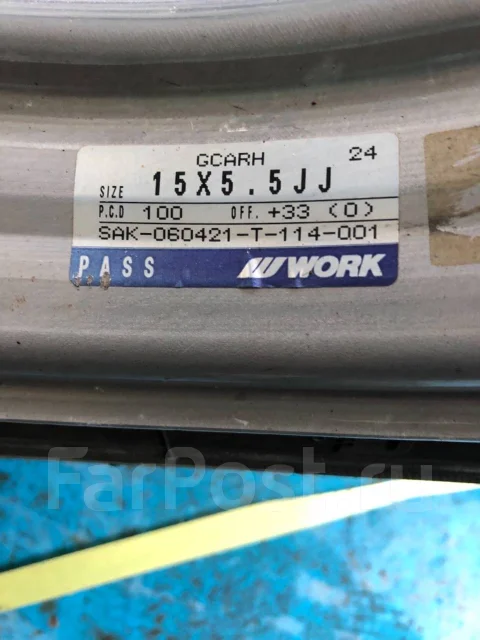 Work Goocars. 5.5x15", 4x100, ET33, �� 60���. ����