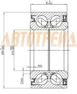 Подшипник передней ступицы HONDA, MITSUBISHI, NISSAN, TOYOTA NTN AU0901-4LX1