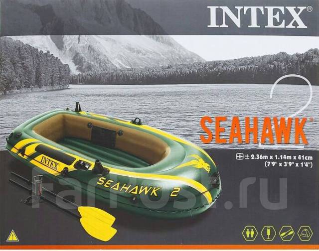 Лодка надувная Intex Seahawk 2 - Доставка бесплатно - Моторные и ...