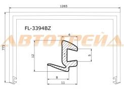Молдинг лобового стекла CITROEN C4, CITROEN C4 AIRCROSS 12-, MITSUBISHI ASX, MITSUBISHI ASX/RVR GA#W 10-, MITSUBISHI RVR, PEUGEOT 4008 12-, PEUGEOT 40...