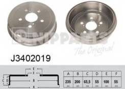 Барабан тормозной. Toyota: Carina, Premio, Celica, Corona, Caldina, Curren, Carina E, Carina ED, Corona Exiv Mazda MPV, LY3P Mazda CX-7, ER, ER19, ER3...