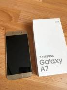 Samsung Galaxy A7 2017. Б/у, 32 Гб, Золотой, 3G