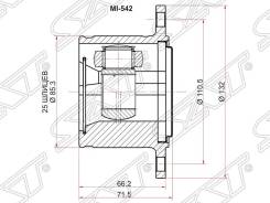 Шрус MITSUBISHI DELICA/L300 P2#W/P3#W 86-94, MITSUBISHI DELICA/L400/SPACE GEAR PD#W/PE#W 94-07, MITSUBISHI L200 96-06, MITSUBISHI PAJERO L04#/L14# 82...