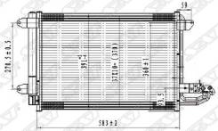 Радиатор кондиционера AUDI A3 03-//SEAT LEON/TOLEDO//SKODA OCTAVIA 04-/SUPERB 08-/YETI 09-//VW EOS 0 SAT ST-VW26-394-0
