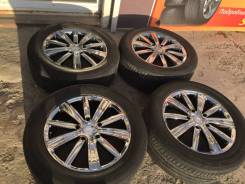 285/50R20 лето бридж с литьём weds хром made in Japan Lexus 570 LC200. 8.5x20" 5x150.00 ET57 ЦО 110,5 мм.