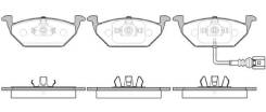 Колодка тормозная. Volkswagen: Caddy, Bora, Jetta, New Beetle, Golf, Beetle, Polo Seat Altea, 5P1 Seat Leon, 1M1, 1M2, 1P1 Seat Toledo, 1M1, 1M2, 5P2...