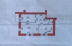 2-комнатная, улица Комсомольская 96. Центральный, частное лицо, 70 кв. м.