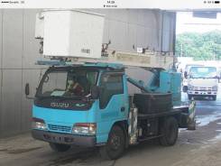Isuzu Elf. Автовышка, 4 300 куб. см., 14 м.