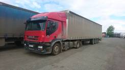 Iveco Stralis. Продам сцепку 430 2008г + полуприцеп тентованный Schmitz, 10 300 куб. см., 19 000 кг.